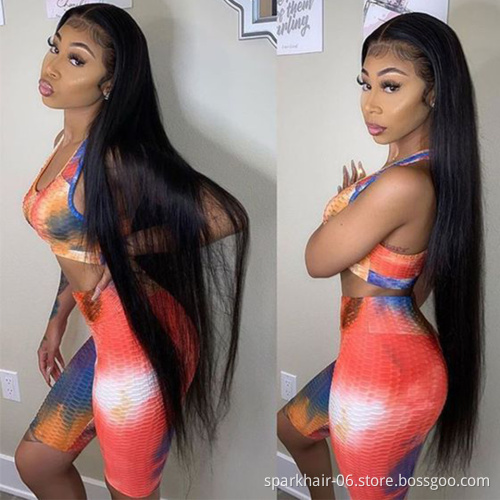 4x4 5x5 HD Transparent Lace Closure Wigs for Black Women Pre-Plucked Raw Human Hair Wholesale 13x4 13x6 HD Lace Frontal Wig